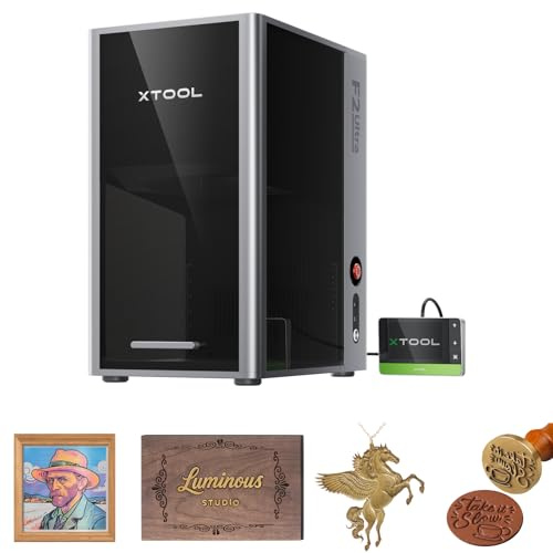 xTool F2 Ultra Laser Engraving Machine only for Professional Commercial Use | 60W MOPA & 40W Diode, Dual 48MP Cameras, Auto Streamline, 15000mm/s, AI 3D Cutting, 100+ Color Metal Engraving