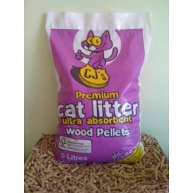 Cj's Premium Wood Pellets Cat Litter 30L