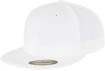 Flexfit Erwachsene Mütze Premium 210 Fitted, weiß (White), S/M