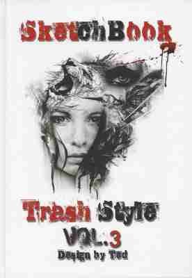 Sketchbook - Trash Style Vol. 3 Tattoo Vorlagen Buch