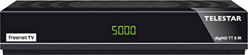 Telestar digiHD TT6 IR - DVB-T2 HD Receiver inkl 3 Monate freenet TV / DVB-C Kabelreceiver (freenet TV Receiver, 3 Monate inkl., H.265/HEVC, DVB-T)