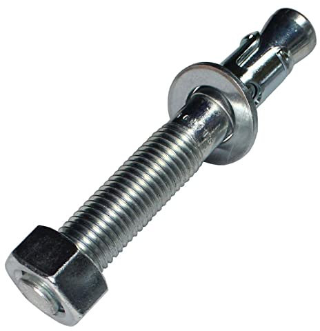 Lumonic 5x Schwerlastdübel M16 x 115mm | hochwertige Keilanker verzinkt | Durchsteckmontage, SOFORT BELASTBAR | Betonanker, Schwerlastanker | für Überdachungen, Geländer, Regale, Trennwände