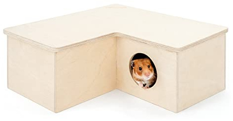Niteangel Multi-Chamber Hamster House Maze: - Multi-Room Hideouts & Tunnel Exploring Toys for Hamster Gerbils Mice Lemmings (3-Room Large)