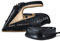 Tower T22008BKG CeraGlide Cordless Steam Iron with Ceramic Soleplate and Variable Steam Function, Black and Gold