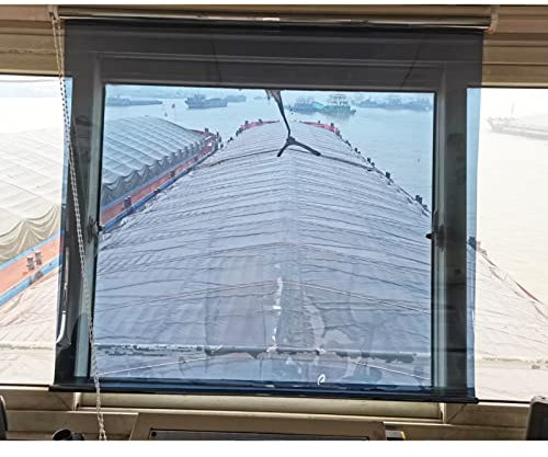 BBHW Rollo Rollos für Fenster Rollos für Bootsfenster Einwegspiegellichtfilterung der Sonne, 60cm / 80cm / 100cm / 120cm / 140cm Breit, Wasserdichter Vorhang für Sichtschutz Am Tag