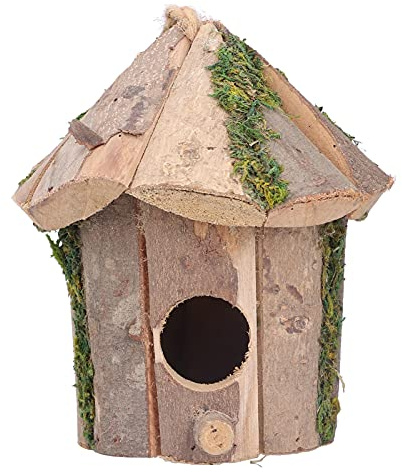 Buachois Casetta per Uccelli in Legno, Casetta per Uccelli Innovativa in Legno Piccola Casetta per Uccelli Squisita per Giardino All'Aperto