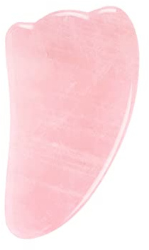 Rosenquarz Jade Augenmaske Gesichtsmassagegerät Roller Gouache Schaber Naturstein Jade Roller Guasha Board Gesichtsmaske Gesichtsmassagegerät,Guasha-Horn