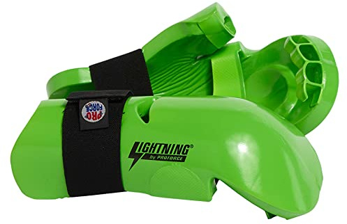 Pro Force Lightning Punches Sparring Gloves (Green, Child Medium - Knuckle Width 2.5-2.75)