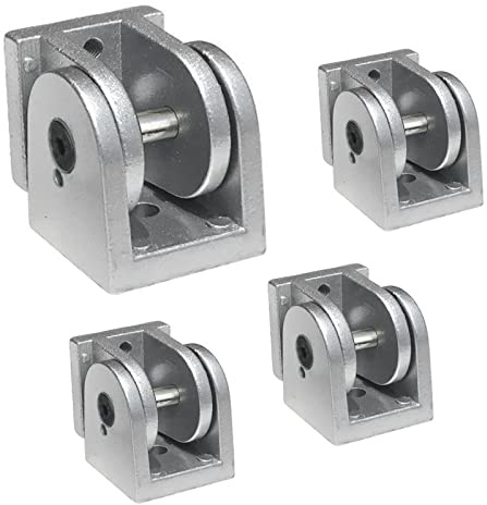 4 Stück Winkelverbinder Gelenkverbinder Gelenk Aluprofil, Einstellbarer Aluprofil Verbinder aus Zinklegierung, 180°Gelenk Stecker Aluminiumlegierung Scharnier,3D Druckerteile (4545)