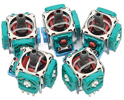 5PCS Analog Joystick Modules, Joystick Sensor Replacement for 3D Analog Stick Joystick Thumbstick Rocker for Controller