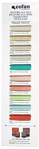 Cofan Carta de Colores para Pintura a la Tiza | Muestrario de 10 colores Chalk Paint