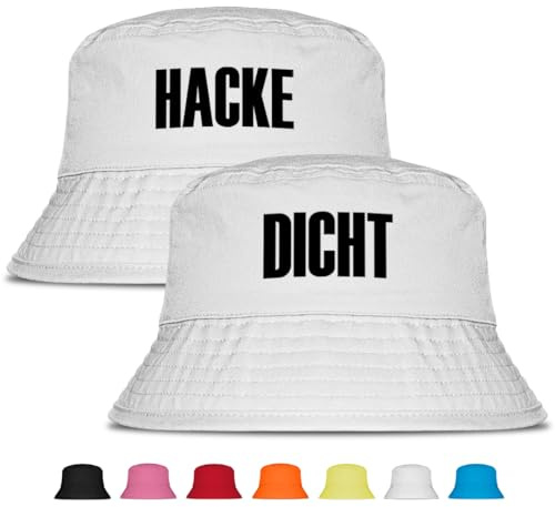 Prozente Momente Hacke/Dicht - Fischerhut Set | Anglerhut | Sonnenhut | Sommer | Party | Malle | lustige Sprüche | OneSize | Malle | Urlaub