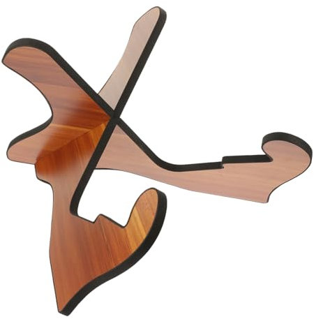 Hoement Gitarrenständer Bodenständer Aus Holz Für Gitarren Ukulele Geige Aufbewahrungsregal Mit Stabiler Konstruktion Und Schneller Montage Geeignet Zum Sicheren Präsentieren Und Lagern Vo