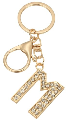 PATIKIL Initialen Charm Schlüsselanhänger Glitzer Strasssteine, Rhinestone Schlüsselanhänger A-Z Buchstaben Anhänger für Taschen Handtaschen Schlüssel Geldbörsen Schulranzen Rucksack