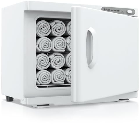 Towel Warmer,Towel Heater Cabinet, Extremely fast heating speed,Easy Operation,Large Capacity Towel Warmer for Spa and-Bathroom (23L,White)