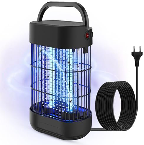 Lampada Antizanzare, 14W Efficacemente 60㎡ Luce UV Assassino di Insetti Elettrico Assassino di Mosche da Interno Non Tossico Trappola per Zanzare per Camera da Letto Cucina Patio