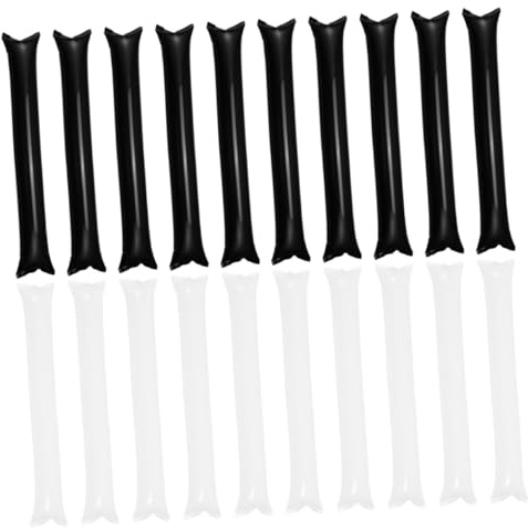 WOONEKY 20pcs Inflatable Cheering Sticks Thicken for Sporting Events Dance Parties and Concerts Team Spirit Props for Maximum Fun
