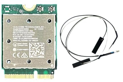 Pqahffowr Tarjeta WiFi Inalámbrica QCNCM865 de Triple Banda con Bluetooth 5.4, Adaptador de Red Inalámbrico de Triple Banda de 2,4 G/5 G/6 GHz para Win11