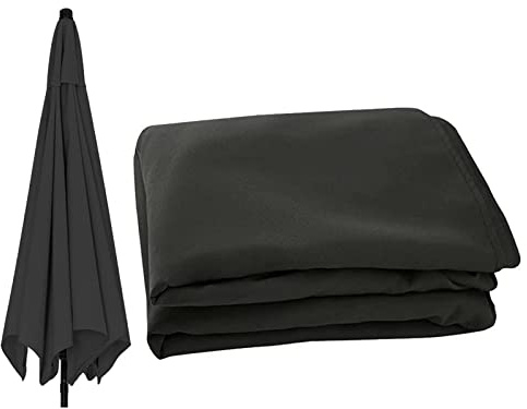 2.7m Replacement Canopy for Round Parasol | 300cm | 6 & 8 Ribs | 180g Polyester Fabric | UV 30+ Protection | Waterproof Outdoor Umbrella Cover
