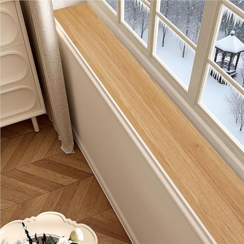 Rivestimento for davanzale, rivestimento for davanzale con finitura effetto legno, antiscivolo, personalizzabile, in PVC, for l'uso in cucine, balconi, soggiorni e bagni(Style a,150x15cm(59x6in))
