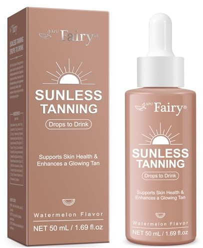 Tanning Drops to Drink - Sunless Tanning Drops To Drink - Bronze Tanning for Face and Body, Promotes Healthy Skin, Suitable for All Skin Types 50ml