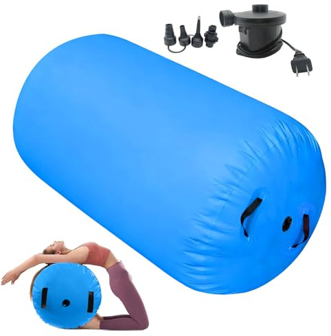 Rullo A Cuscino D'aria - Barile Da Ginnastica Con Rullo Ad Aria | Rulli Rotanti Gonfiabili Con Pompa, Allenatore Gonfiabile Per Le Mani Posteriori Con Tappetino Rotolante A Pompa, Pratica Di Equilibri