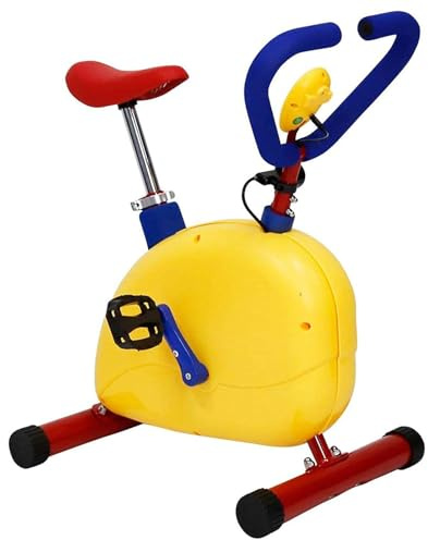 Barn Hem Gym Set, Steel Cardio Fitnessutrustning för småbarn, mjuk skumvadd löpband och cykel, Hållbar Active Play Gear för inomhus Styrketräning och roliga träningsrutiner