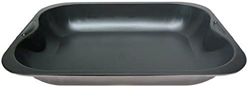 Zenker 7211 - Teglia da forno e grill, 33 x 27 cm, Ilaflon®, colore: Nero