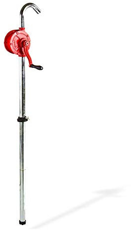 DEMA Kurbelfasspumpe – Manuelle Fasspumpe 30 l/min, Handpumpe für Diesel, Öl & Flüssigkeiten