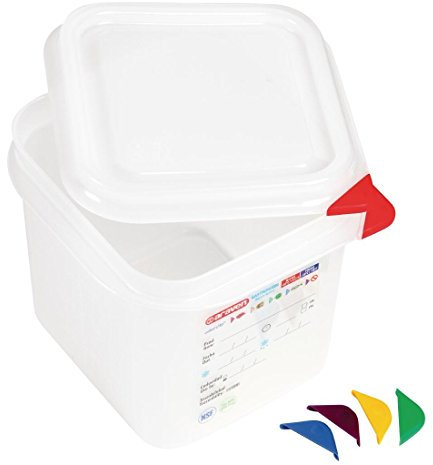 Araven Boîte alimentaire 2,6 l 2,6 l (1/6 GN) 150 x 176 x 162 mm Lot de 4.