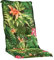 Hochlehner Sesselauflage Sitzpolster Gartenstuhlauflage Stuhlauflage Polsterauflage | 120 x 50 x 6 cm | Grün | Dschungelmuster | Baumwolle | Polyester