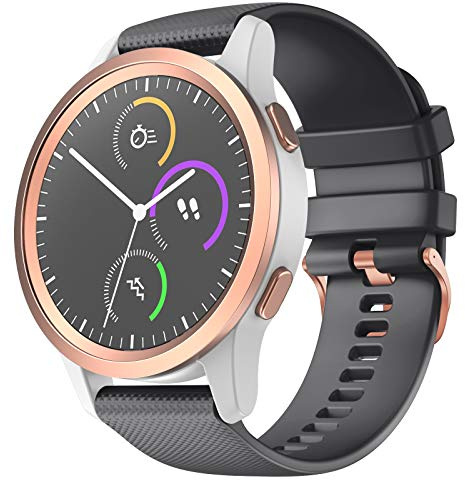 Shieranlee 18mm Quick-Fit Ersatz Uhrenarmbänder Armband für Tic C2, Vivoactive 4S /GarminMove 3S/ vivomove 3s/GarminActive S Strap,Approach S2,Fossil Q Venture Gen 3/Gen4,Xiaomi Watch