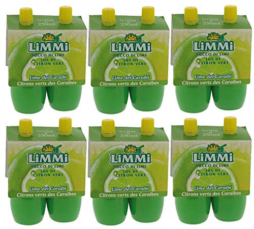 Lot 6x Jus de citron vert pressé - Limmi - 2 flacons 125ml