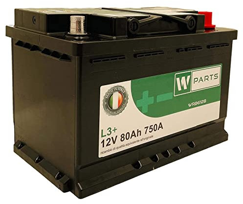 BATTERIA AUTO 80 Ah + 750A | Potenziata | Garanzia italia |278x175x190| 80Ah