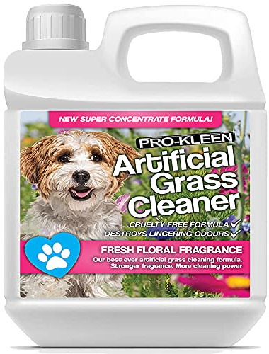 Pro-Kleen Artificial Grass Cleaner for Dogs and Pet Friendly Cruelty Free Disinfectant with Deodoriser 4 in 1 (10:1 Super Concentrate Makes 10 Litres) (1 Litre (Floral))