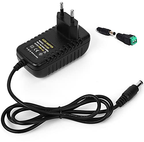 Netzteil 12V, AC/DC Adapter 100-240v 50-60hz 12v Netzadapter steckernetzteil 2a 24w für kleine elektronische Geräte, WLAN-Router, TV Set Box, Hub,LED-Streifen, Mediaplayer