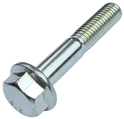 AERZETIX - C52341 - Satz von 10 - Bolzen - flanschschraube mit sechskantkopf mit kragen - M8x45mm - DIN 6921 - härte 8.8 - aus verzinktem stahl - montageschrauben
