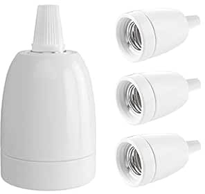 Lamp Holder, E27 Holder, Light Socket, Bulb holder, Ceramic Lamp Holder, Edison Screw Holder, Ceiling Rose Fitting, DIY Lighting Socket