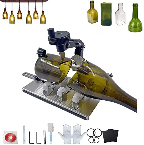 Whemyreat Flaschenschneider,Upgrade Flaschenschneider,Runde,Quadratische Flaschen Und EngpäSse,Komplettes Glasschneidewerkzeug Set,Weinglas Flaschenschneider Zum Schneiden Von Flaschen,Wein,Bier