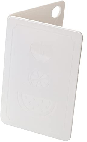 Planche à Découper de Cuisine Pliable, Planche à Découper de Fruits en Plastique Portable Adaptée au Camping Pique-nique en Plein Air (Riz Nordique Blanc 20x12,5x0,8cm)
