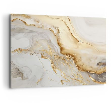 Cuadros Decoracion Salon Mármol Glamour Elegante Lienzos decorativos 120x80cm Cuadro Sobre Lienzo Moderno Dormitorio Cocina Cuadros Pared Imágenes Wall Art Prints Decor Grande XXL AA120x80-5730