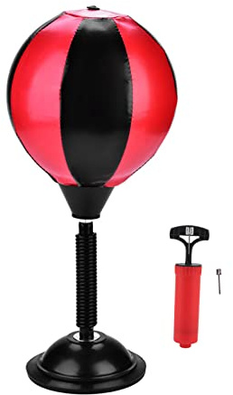 Ldafava Mini-Desktop-Boxsack Mit Ständer, Desktop-Boxsack, Desktop-PU-Boxsack, Robuster Stressabbauball, Sport-Trainings-Stanzgerät Für Kinder, Erwachsene