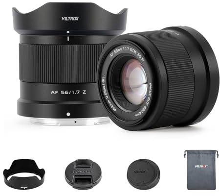 VILTROX 56mm F1.7 APS-C Autofocus Lenses for Nikon Z Mount Camera Lenses Large Aperture Standard Lens Compatible for Nikon ZFC Z30 Z50 Z5 Z6 Z6II Z7 Z7II Z8 Z9