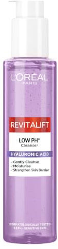 L'Oréal Paris Revitalift Filler Smoothing Cleanser, Hyaluronsäure, Haut fühlt sich mit Feuchtigkeit versorgt an, verfeinert die Hautstruktur, glättet die Haut sichtbar, 150 ml