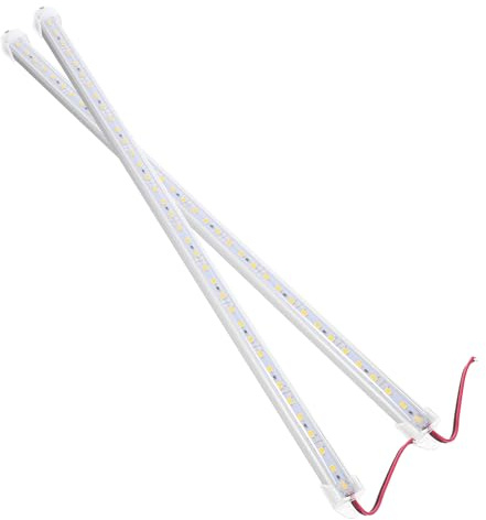 SOLUSTRE Tira LED Rígida 50 Cm 12v Dc 36 Leds 5630 Carcasa Aluminio Luz Cálida 3000k Iluminación Decorativa Hogar Oficina Paquete 2 Unidades Ip65