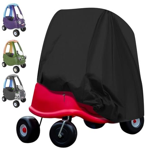 RICHIE Outdoor Kids Ride-On Car Cover, 100x50x100cm Foot to Floor Slider Car Cover, Toddler Toys,Water Resistant,Snowproof -Black