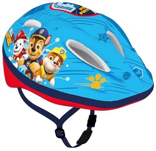 Paw Patrol Casco da bicicletta per ragazzi, da ragazzo, blu, regolabile 52-56 cm (Blu)