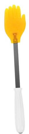 SEWOART Masajeador de Espalda Manual Portátil Almohadilla de Silicona y Mango de Acero para Masaje Profesional y Relajación Muscular en Cuello y Cuerpo