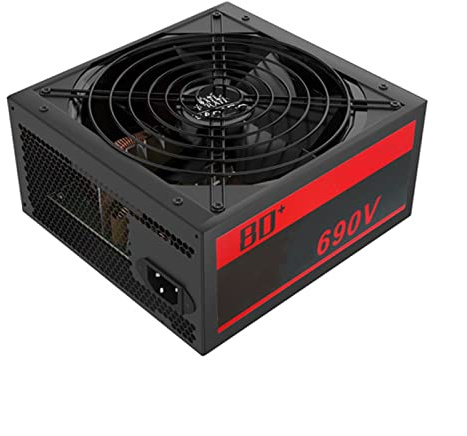 HGNOF Alimentatore PC PSU nominale 500 W per case computer ATX Gaming ventola 120 mm 20/24 pin 12 V sorgente desktop