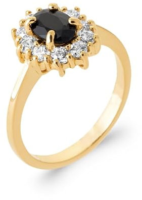 Bague Marquise Pierre Saphir Plaqué Or 18 Carats 750/000 Tailles CHOIX (64)